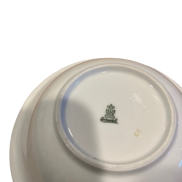 Heinrich Bavaria Primavera Cereal Bowl  Floral Porcelain Bone China Germany - Picture 5 of 5
